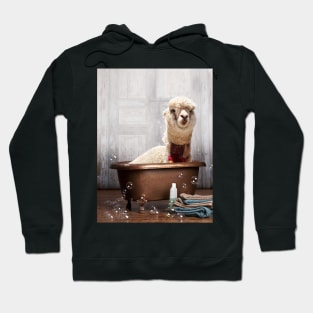 Llama in the Bathtub Hoodie